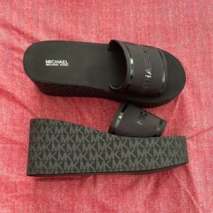 Michael Kors black platforms